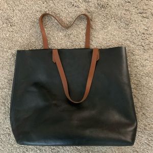 Madewell Transport Tote in true black brown